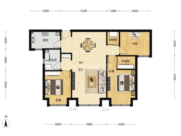 山语澜庭--建面 107m²