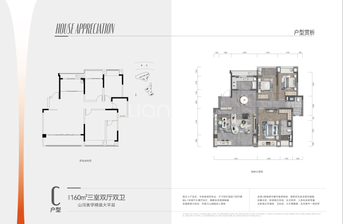 保亿御江临风--建面 160m²