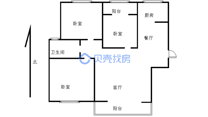元辰城中花园  业主急售 有证产权清晰  边户可看房-户型图