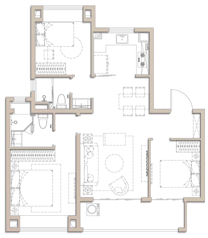 同济蟠龙里--建面 100m²