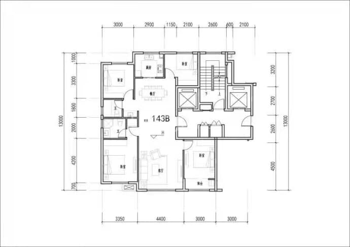 利通·新华赋--建面 143m²