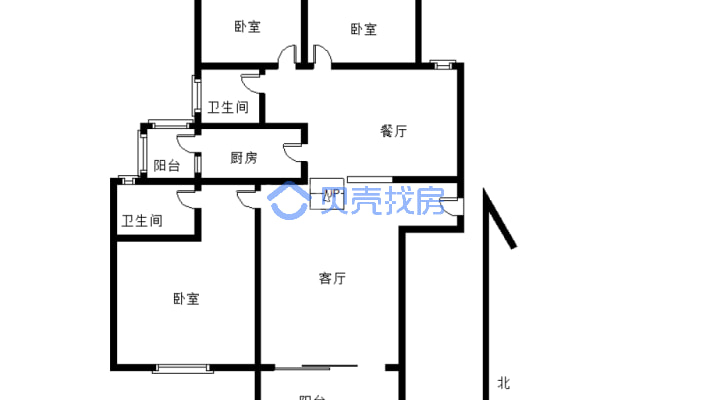 锦绣山庄3-2-1-2 137.00m² 70 万-户型图