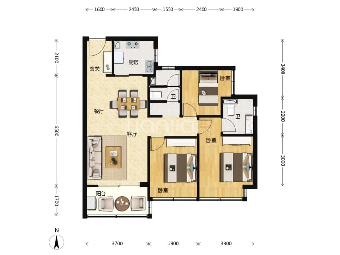 粤港湾·樾光里--建面 92m²