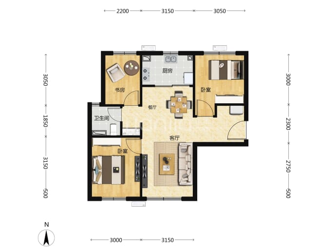 梧桐山语--建面 84m²