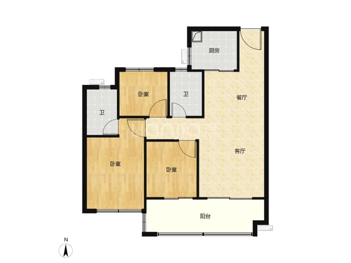 德威江誉城三期--建面 95m²