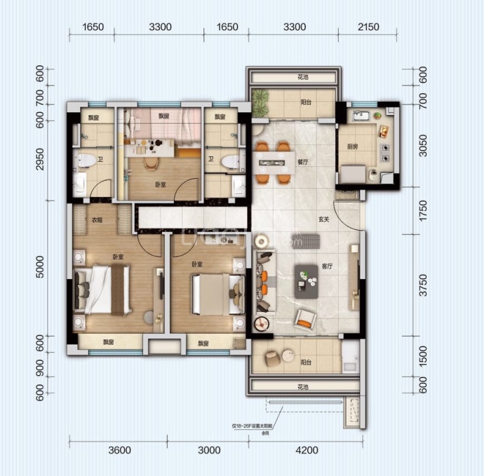 碧桂园磁湖半岛--建面 123m²