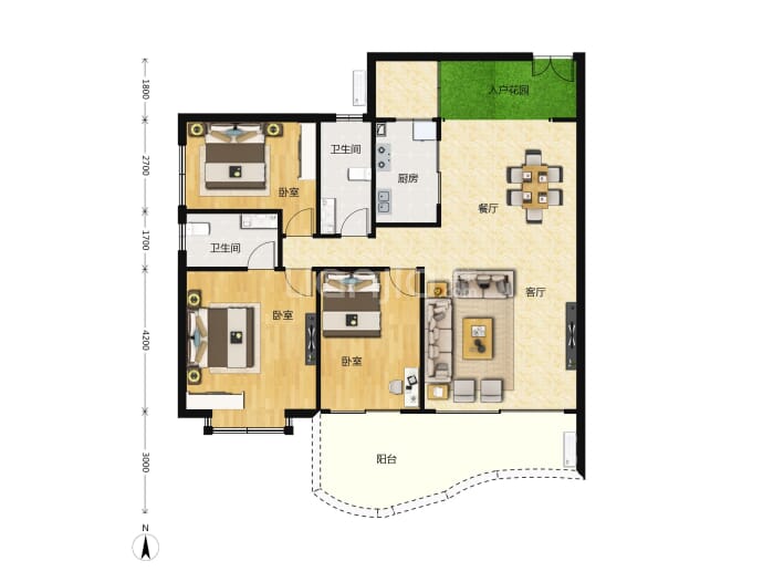 天明海怡湾--建面 130m²