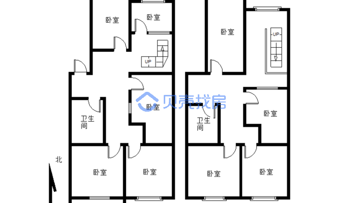 蓝山庭院西区 7+8复式 小区中间位置 看房随时-户型图