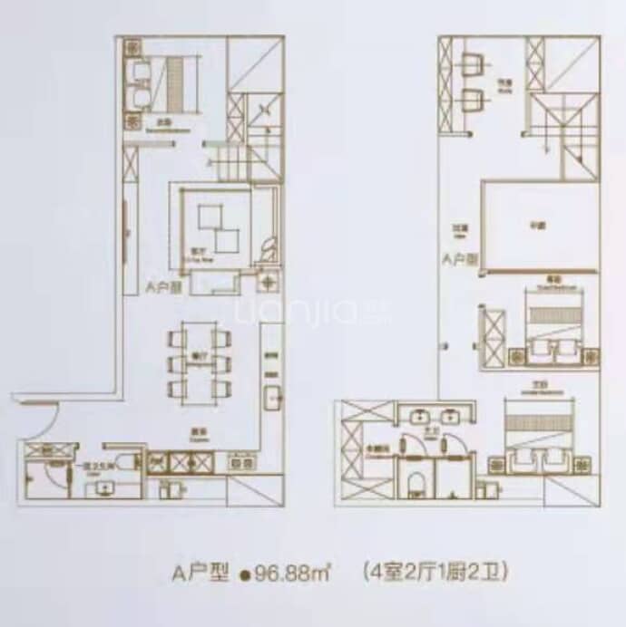 IFCC兰州环球中心--建面 96.88m²