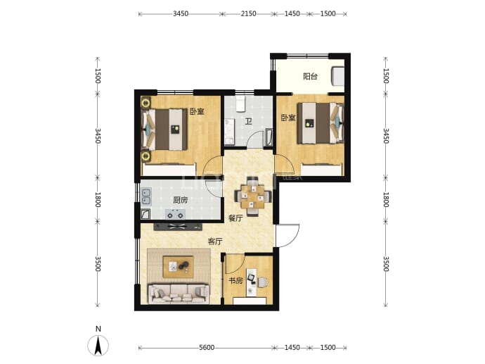 新汇·学府壹号--建面 84m²