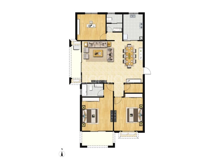 宇龙湖畔花园--建面 141.48m²