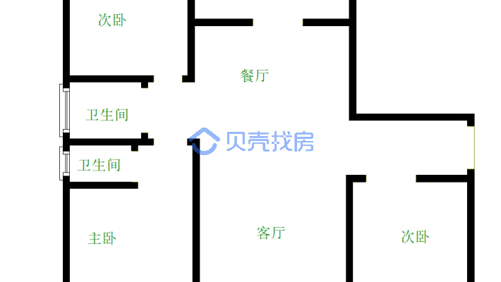 三贤湖公园卡梅尔小镇绿锦翡翠城洋房5楼复式满5唯1-户型图