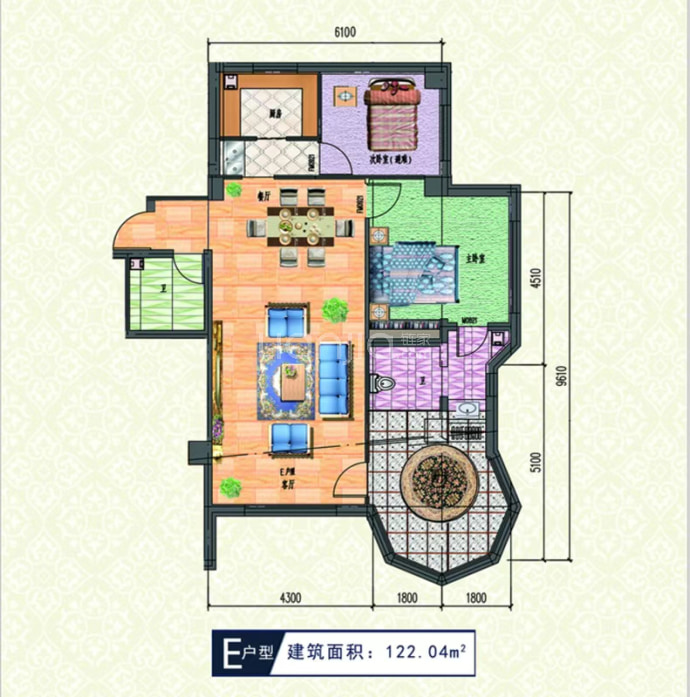 美新大厦--建面 122.04m²