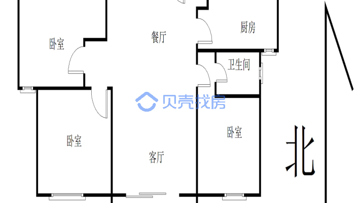 天明城名门府邸前排3-2-1-1 120.00m² 60 万-户型图