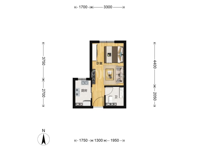 廊坊四季家园--建面 35m²