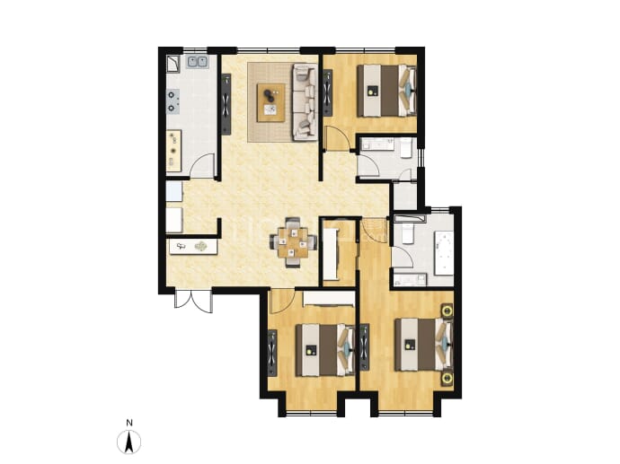 复地运河公馆--建面 145m²