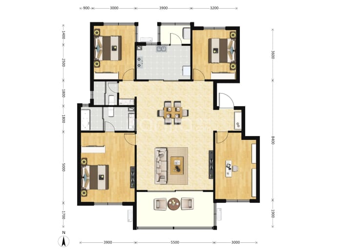 阳光城江山悦二期--建面 143m²