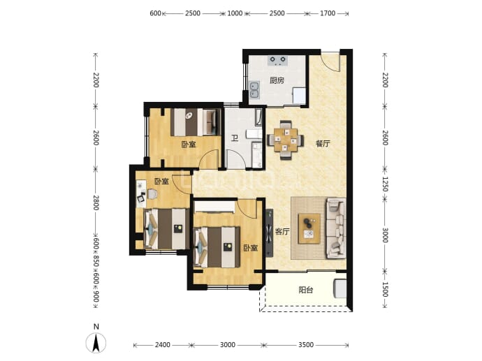 碧桂园中洲·云麓花园--建面 85m²