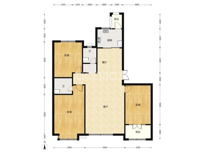 鑫界9号院--建面 168.71m²