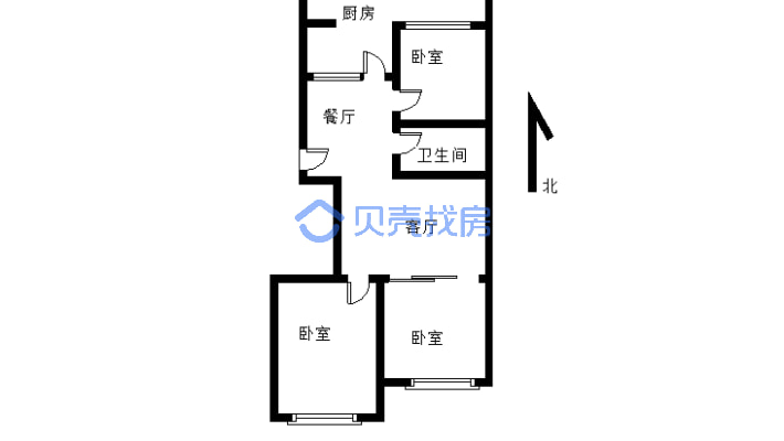 卫校小区，简装，2楼，格局方正，建议实地看房-户型图