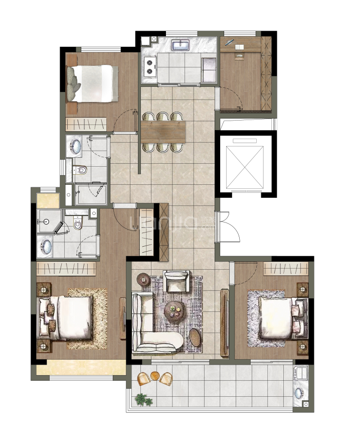 长江悦府--建面 132m²