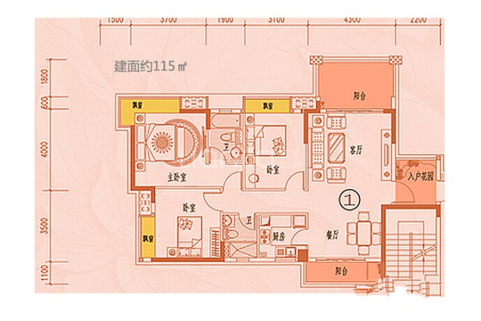 尚观嘉园--建面 115m²