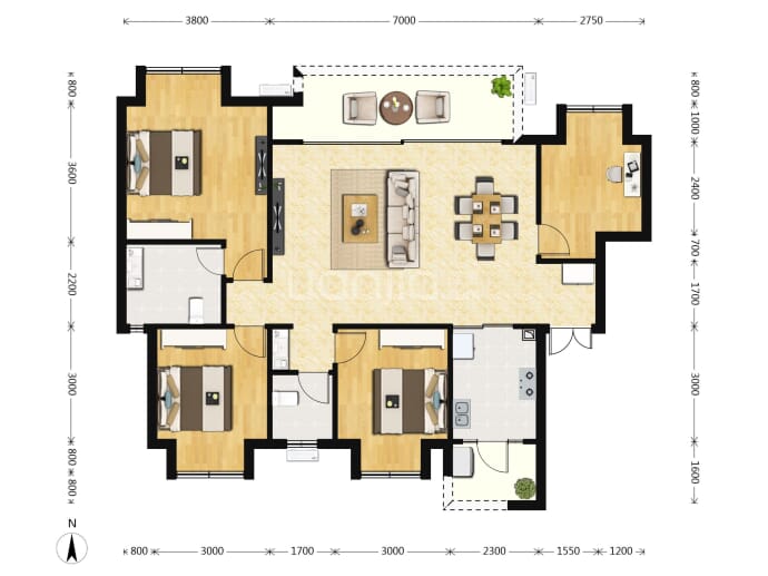 中建御湖壹号--建面 122m²