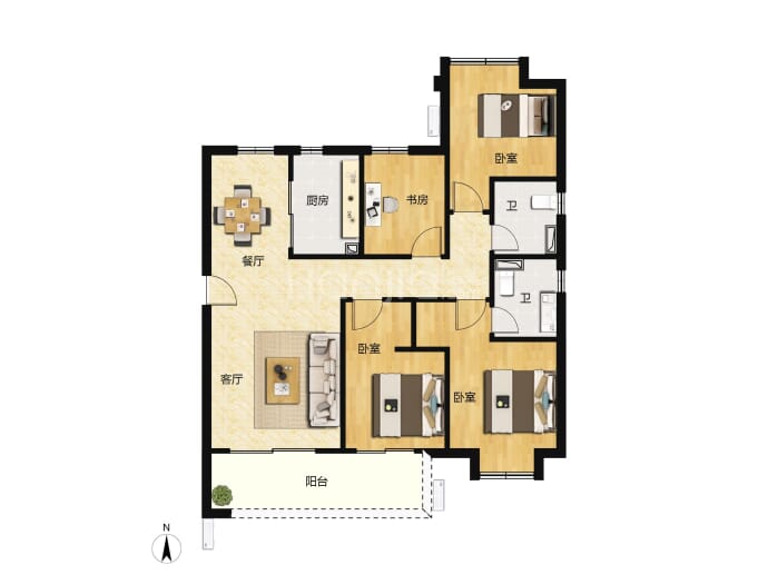 雅居乐金山雅郡--建面 105m²