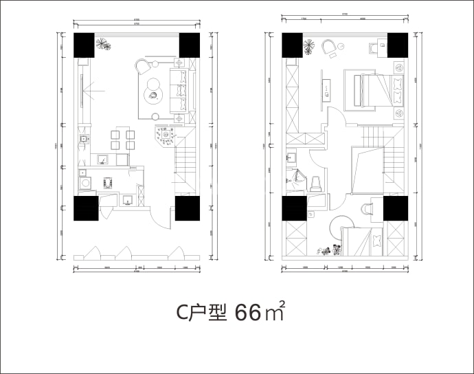 西湖·新时代--建面 66m²