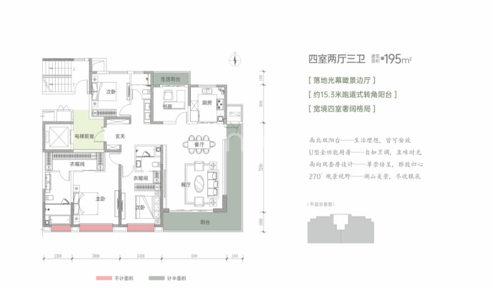 万景·荔知里--建面 195m²