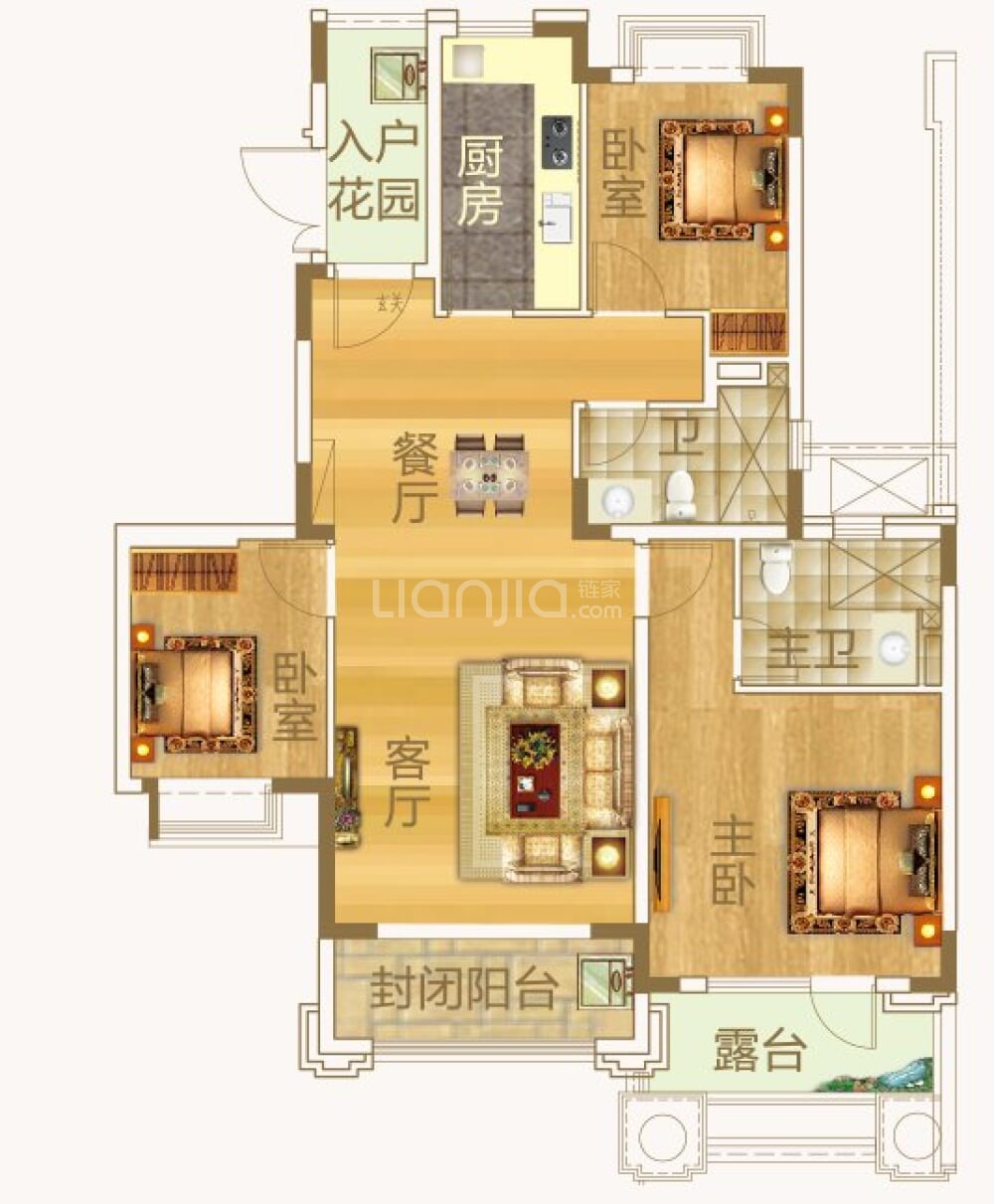 天立御景峰119户型图片