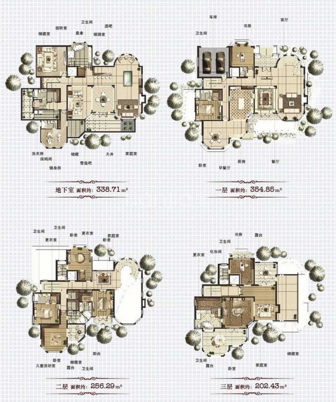 御庭楼盘】五居室户型图|5室6厅7卫建面 813m05房型图-上海贝壳新房