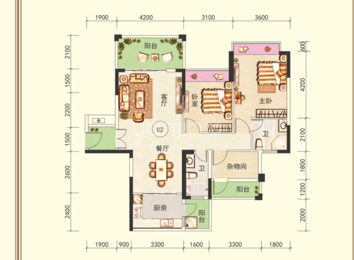 东临天下--建面 114m²