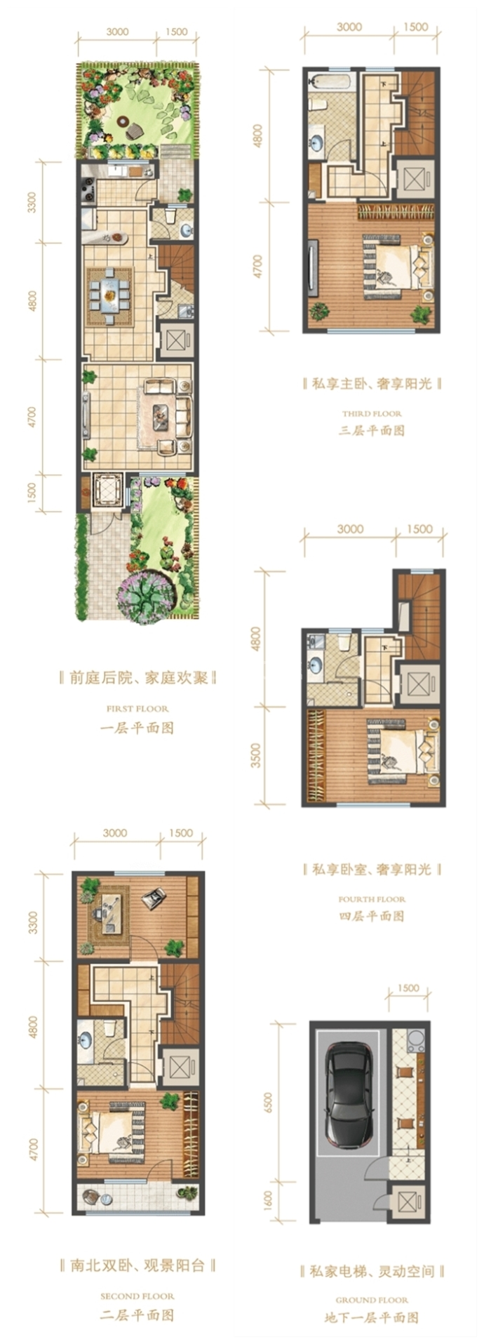 金隅上城郡4室2厅4卫户型图