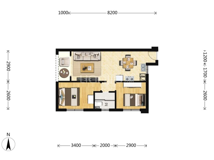 昊冠·天禧--建面 64m²