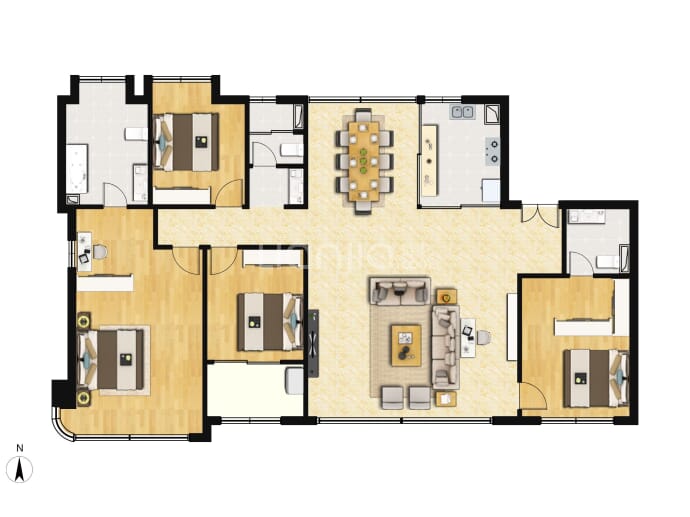 建发港务五缘灏月--建面 191m²