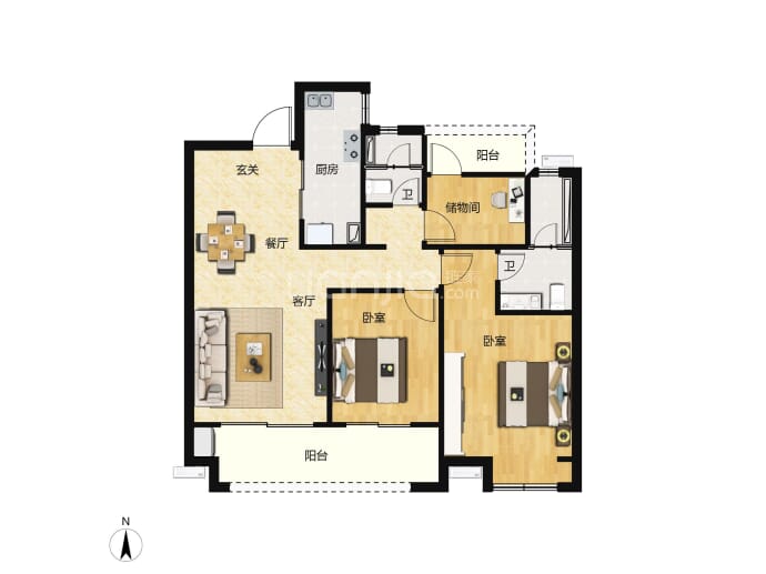 澳海云天赋--建面 116m²