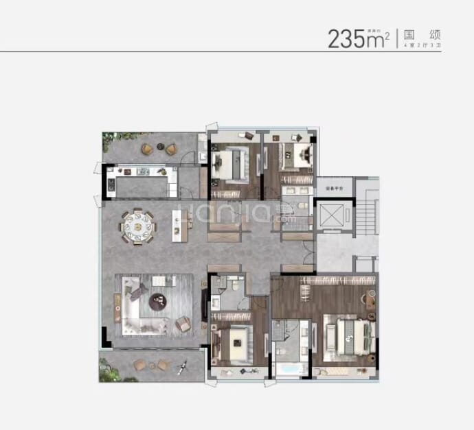 中吴江南春--建面 235m²