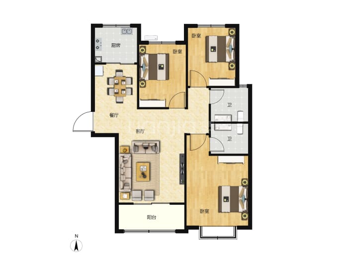 建业·东悦城--建面 115m²