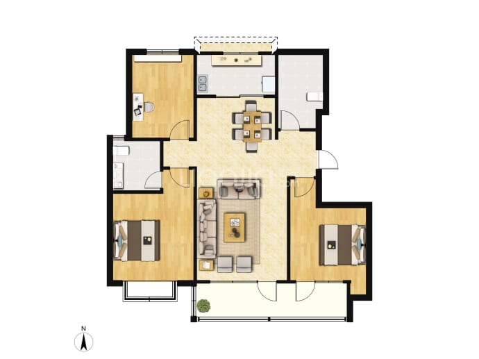 吉安悦城--建面 116m²