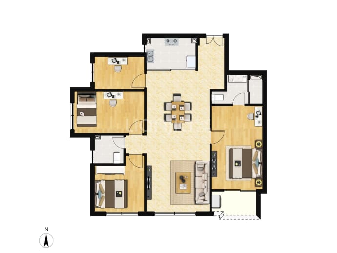 佩玛山丘--建面 130.37m²