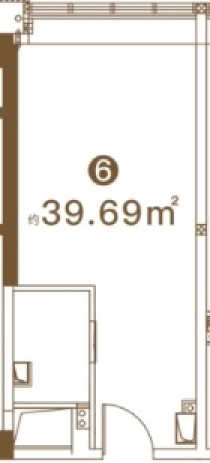 建发玖洲观澜·澜寓--建面 39.69m²