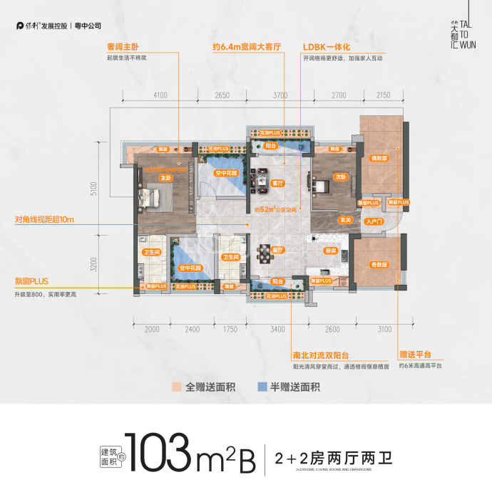 保利大都汇--建面 103m²