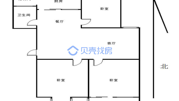 精装修，环境好.户型好.业主诚心出售.看房方便.-户型图