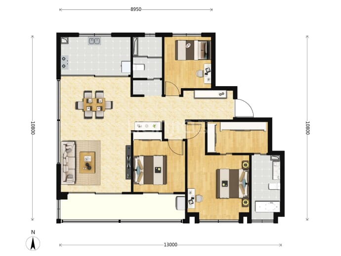 白桦林悦--建面 143m²