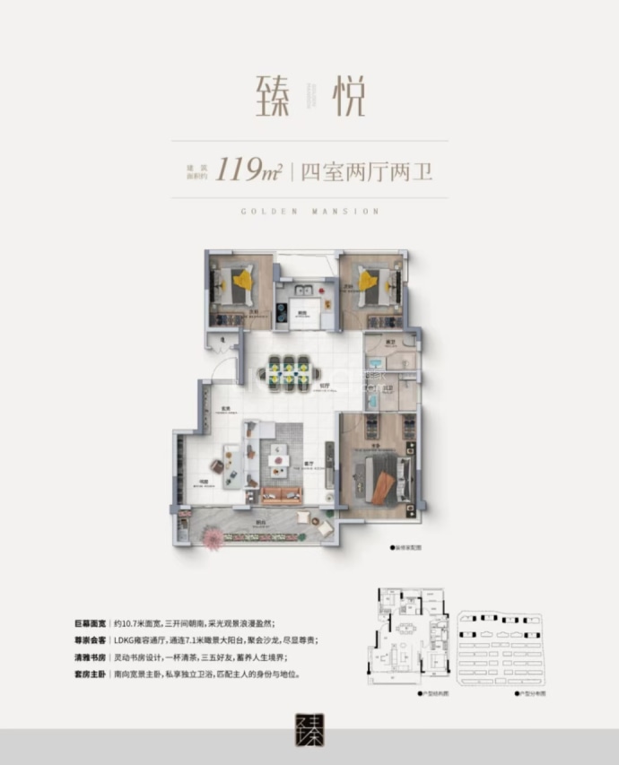 朗臻中鸿府--建面 119m²