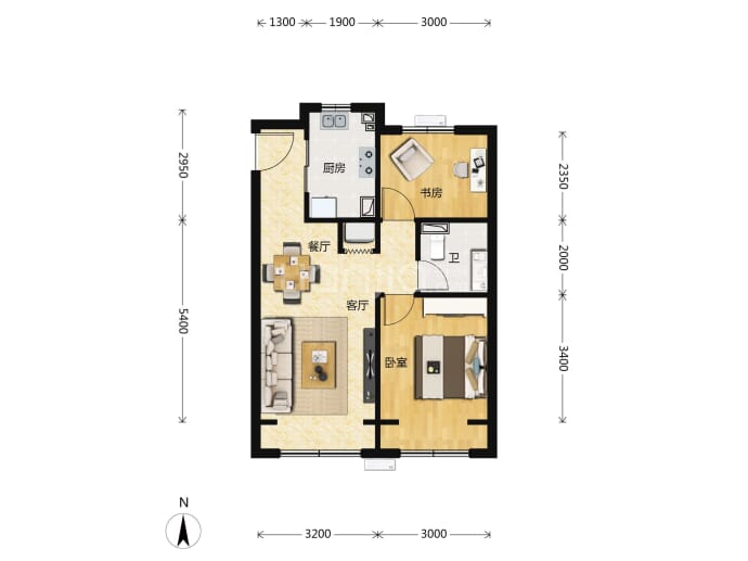 和悦璞云--建面 68m²