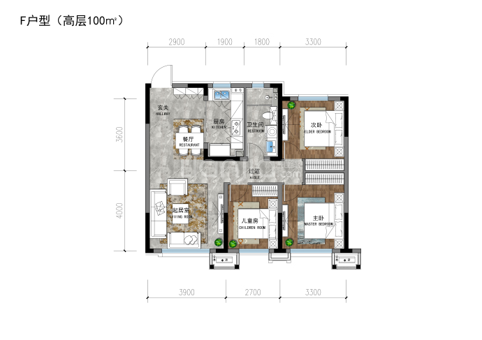 保利·香槟国际--建面 100m²