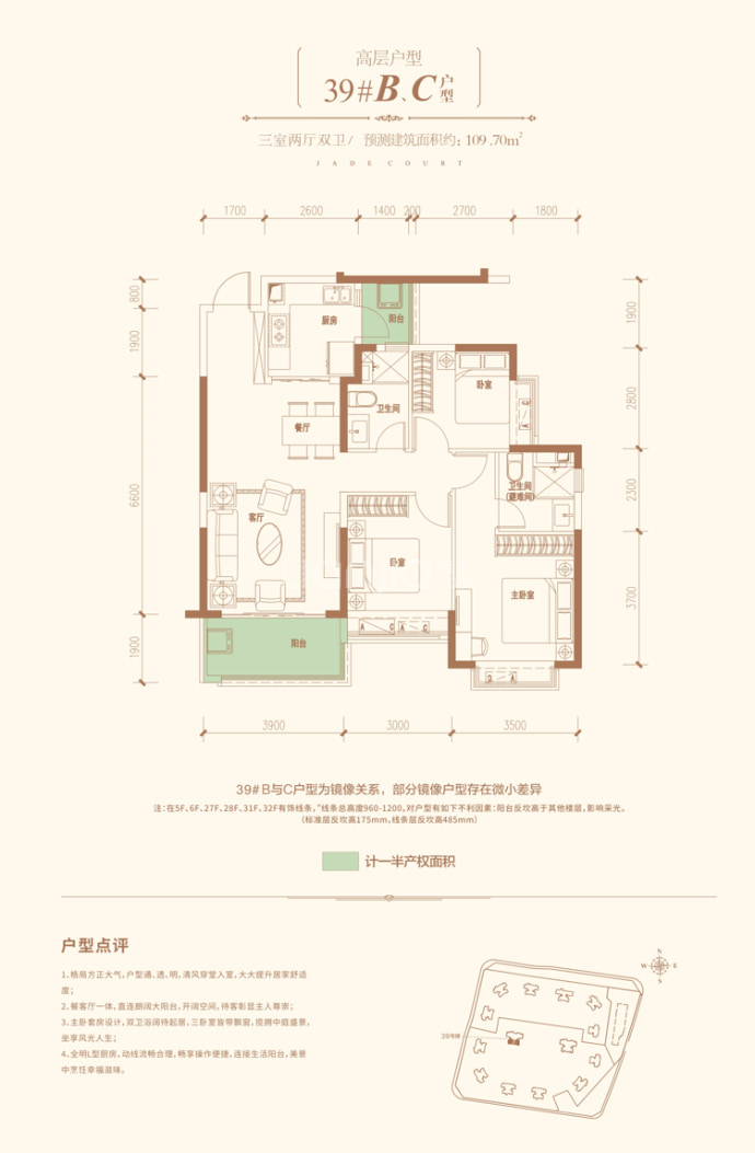 恒大翡翠华庭--建面 109.7m²