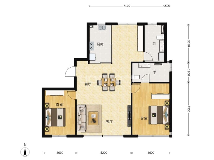 云筑三期云未--建面 128m²